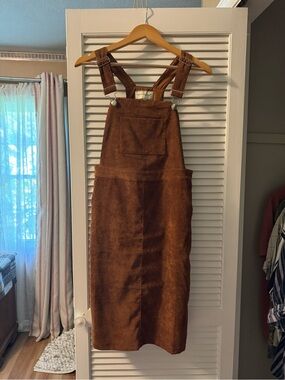 Piper Rust Brown Corduroy Pinafore